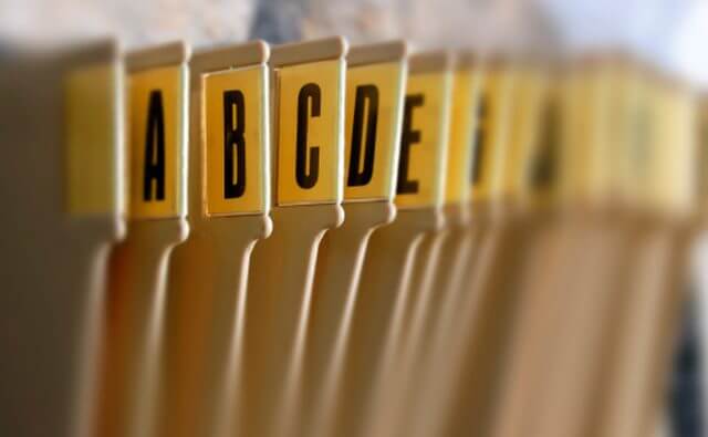 Alphabetic Filing