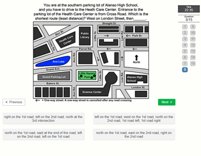 40 Spatial Orientation and 1700 other test questions